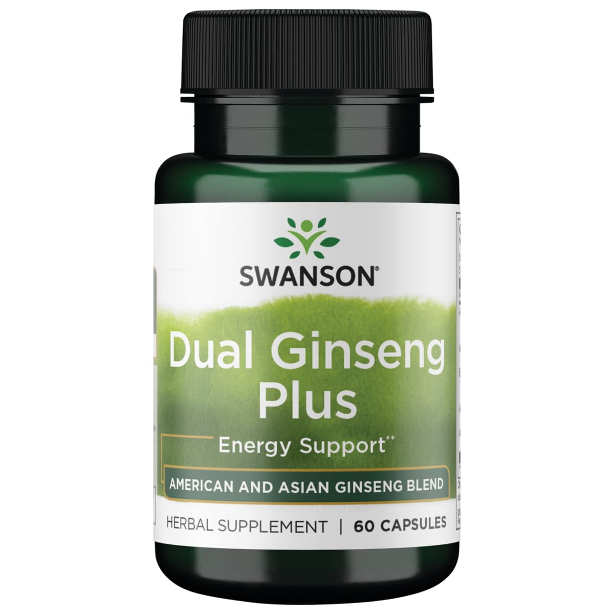 Swanson Dual Ginseng Plus Energizing Formula - 60 Capsules