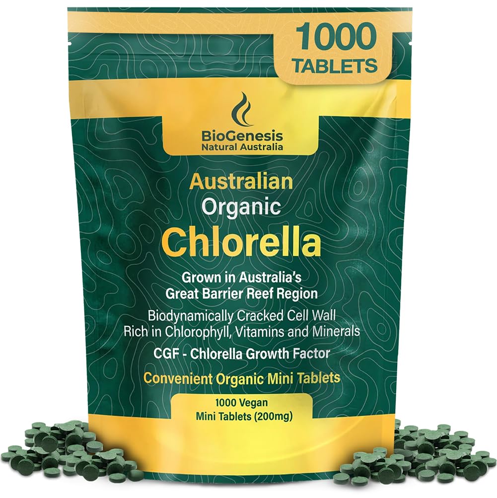 Biogenesis Organic Chlorella Tablets, Mini Tablets & Powder