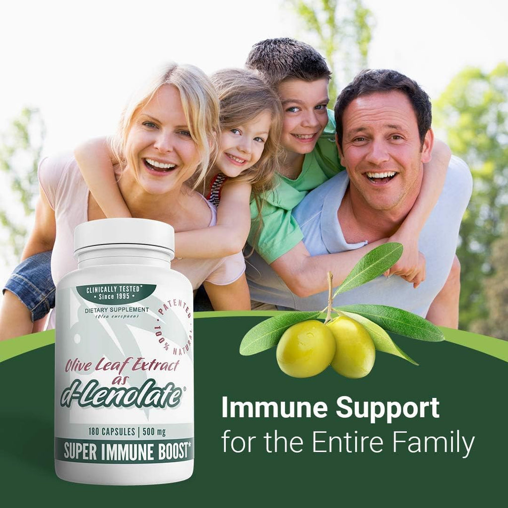 EAST PARK d-Lenolate Olive Leaf Extract Immune Support - 180 Capsules - image 4