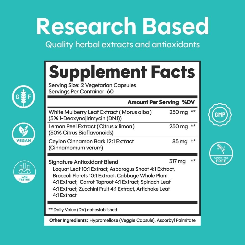 Natural Cure Labs Level Off Glucose Support - 120 Vegan Capsules - image 7