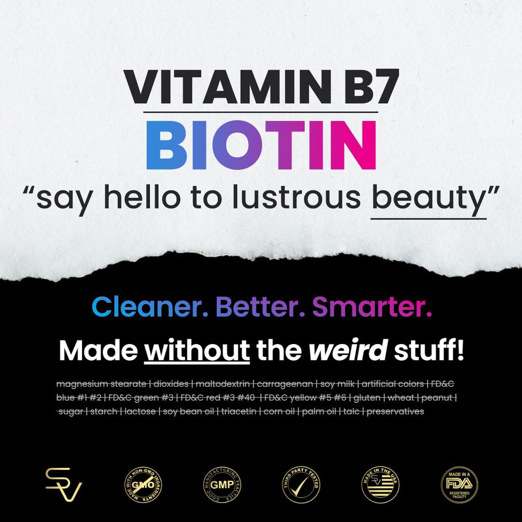 SmarterVitamins Smarter Biotin 5000mcg in Avocado Oil