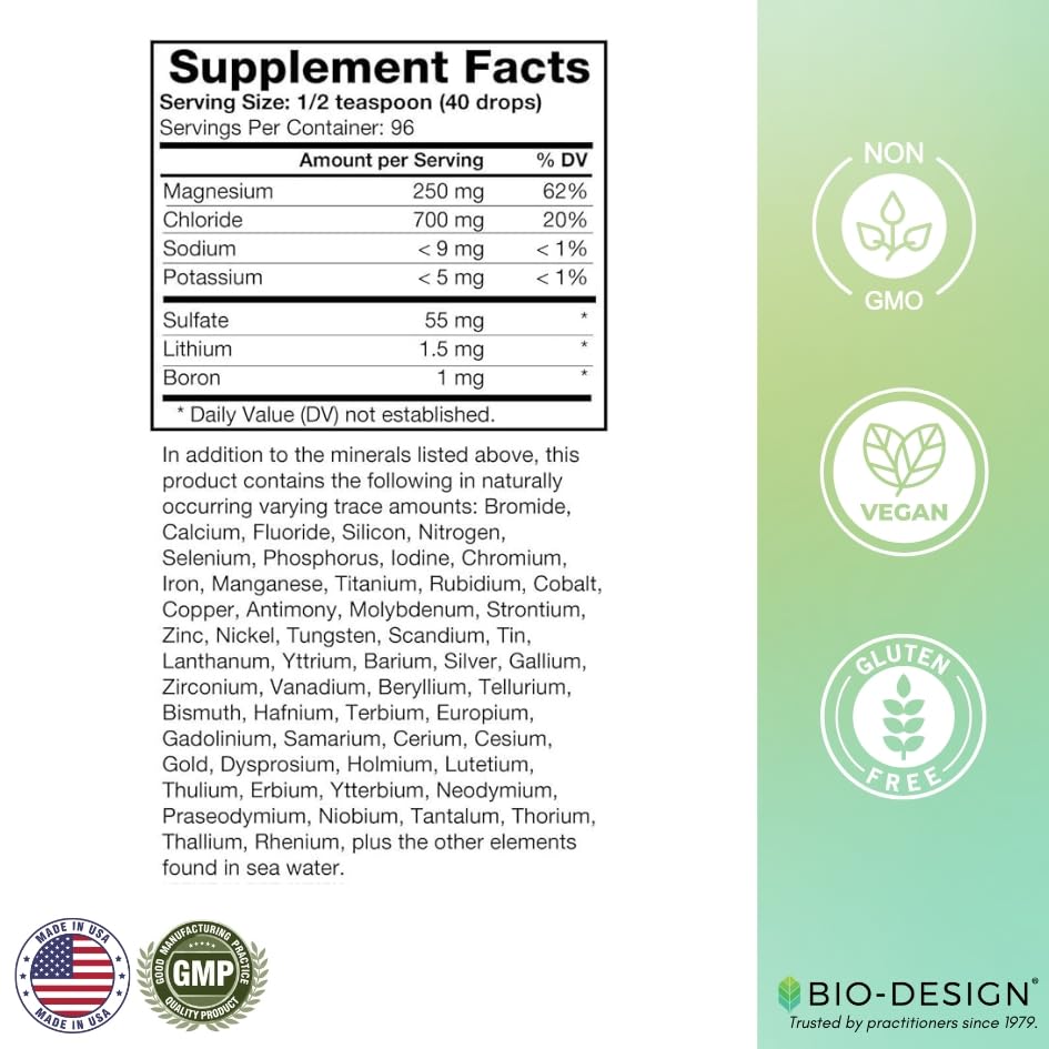 Bio-Design Liquid Ionic Trace Minerals - 8 Fl Oz - image 2