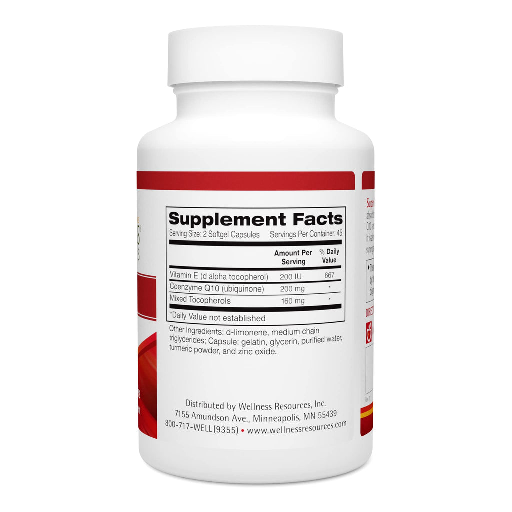 Wellness Resources Q10 CoQ10 100 mg Softgels - 90 Count - image 2