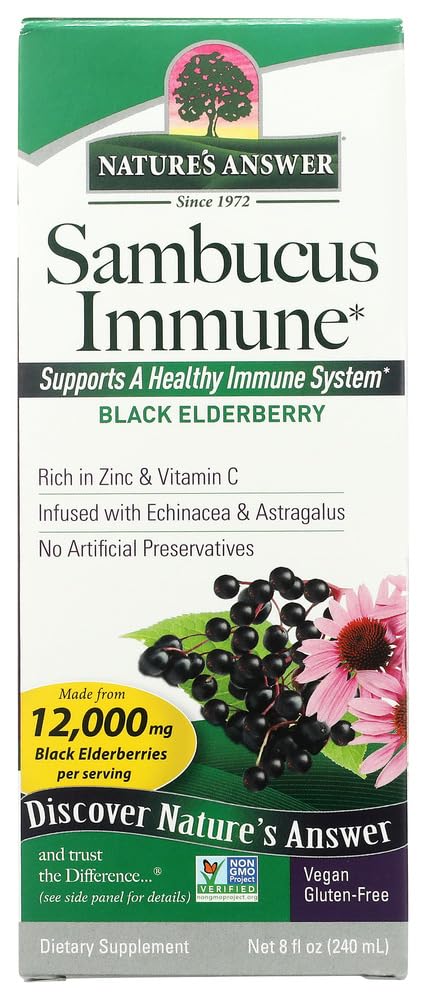 Nature's Answer Sambucus Immune Support Elderberry - 8 Fl Oz