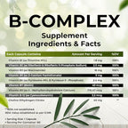 Generic Plant Based Vitamin B-Complex - 60 Vegetarian Capsules - image 3