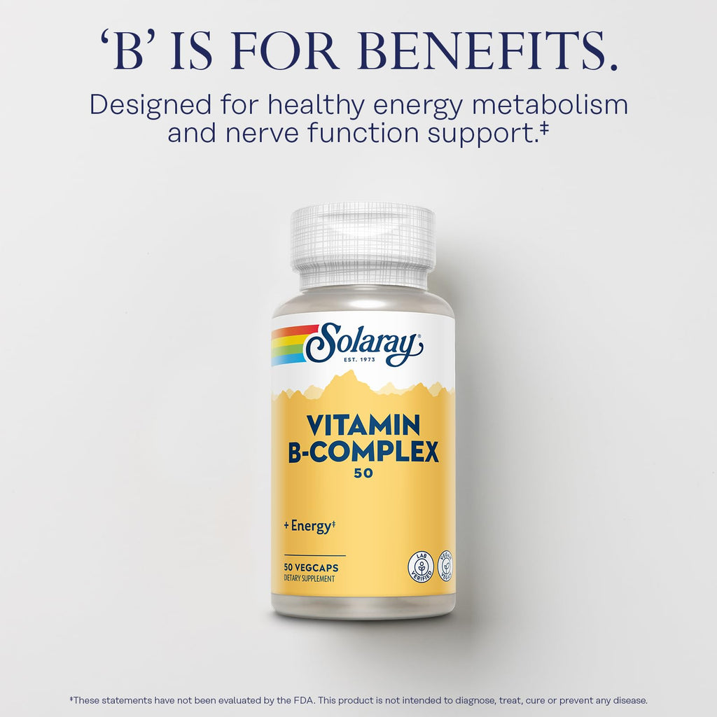 SOLARAY Vitamin B Complex 50 mg - Cellular Energy Vitamins