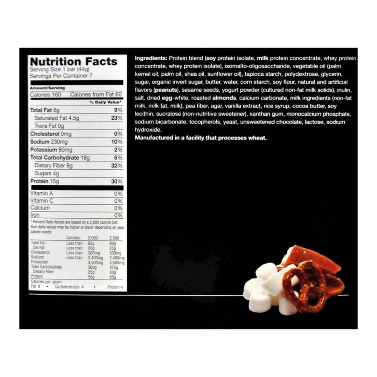 ProtiFit Salted Toffee Pretzel High Protein Bars - 7 Count - image 2