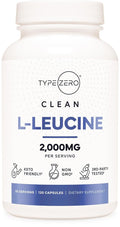 Type Zero L-Leucine Capsules 2000mg - 120 Capsules