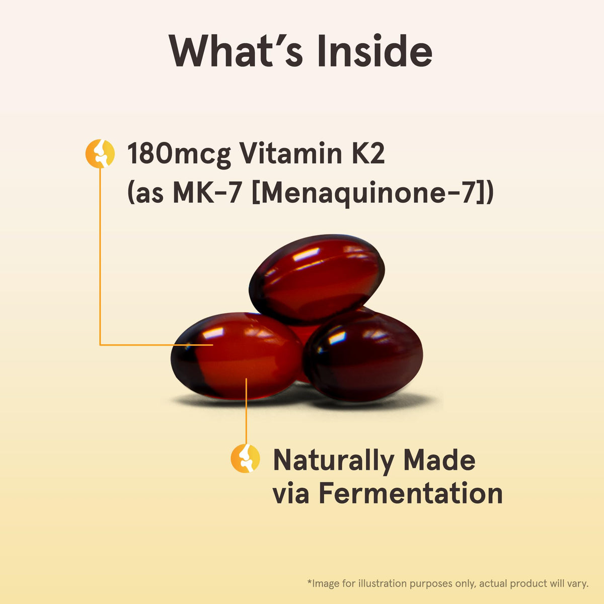 Jarrow Formulas MK-7 Vitamin K2 180 mcg - 30 Softgels - image 3