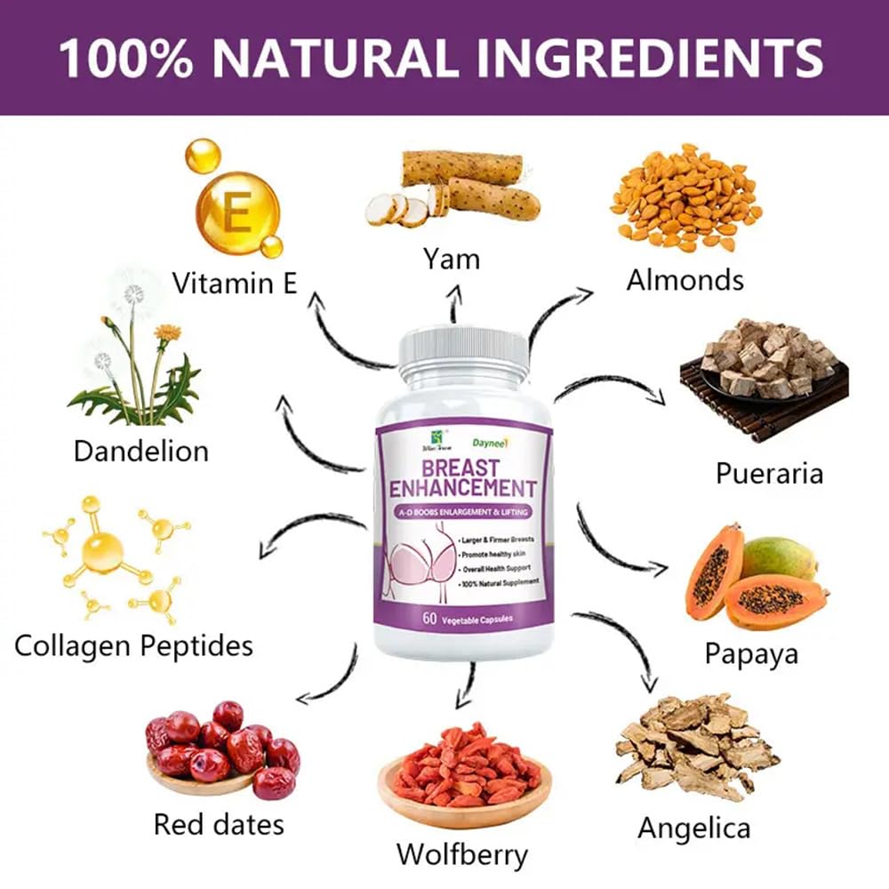 AIHIYO Breast Enhancement Capsule - 60 Capsules - image 3