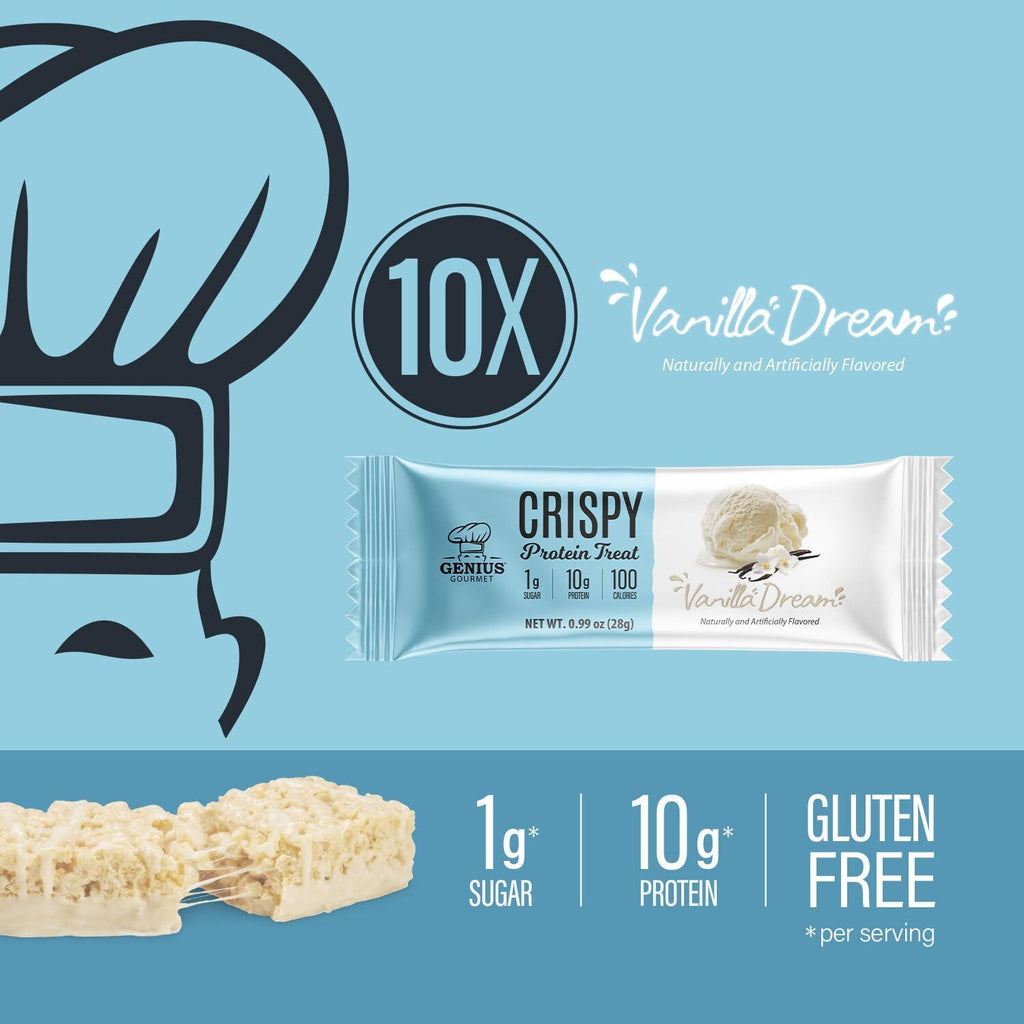 Genius Gourmet Gluten Free Crispy Protein Treat