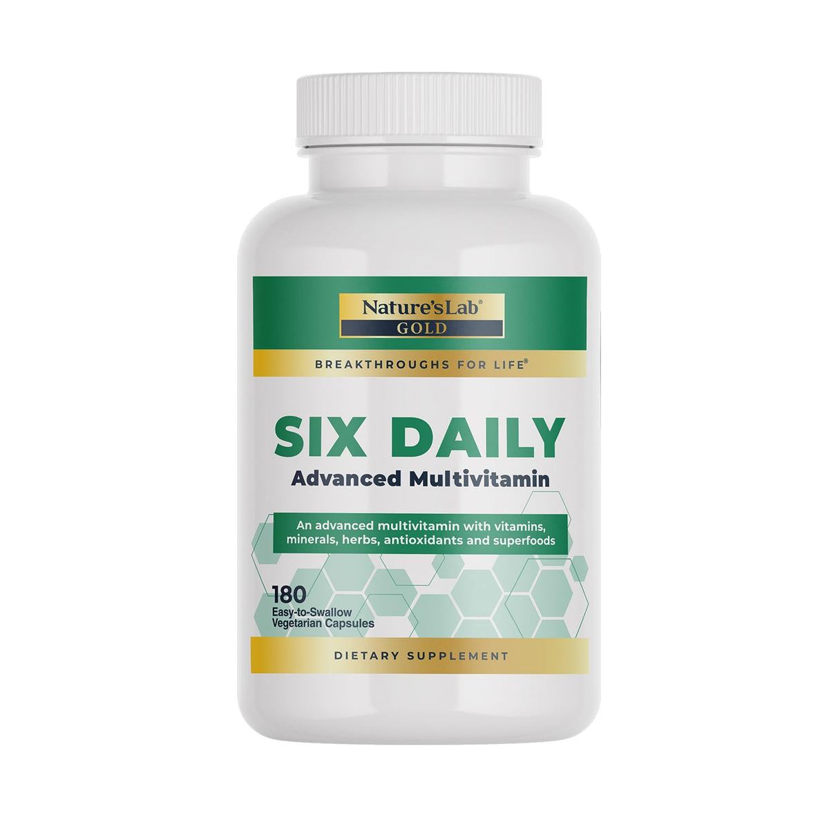 Nature's Lab Six Daily Advanced Multivitamin - 180 Capsules