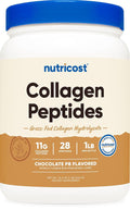 Nutricost Collagen Peptides Powder Chocolate Peanut Butter - 1 LB