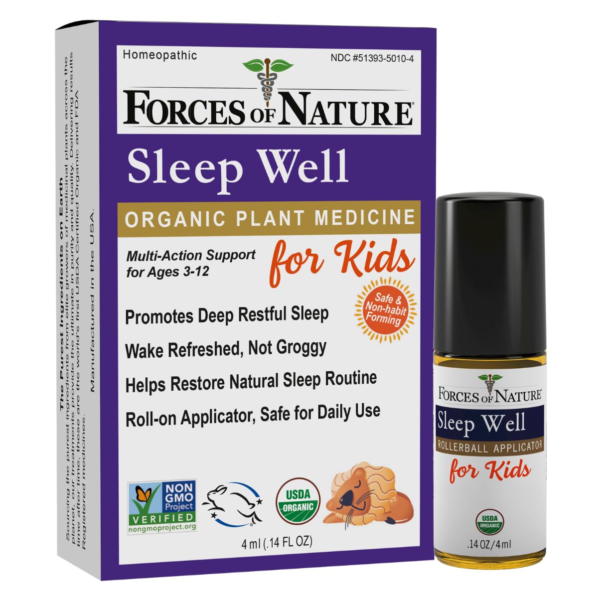 Forces of Nature Sleep Well for Kids Natural Sleep Support - 4ml
