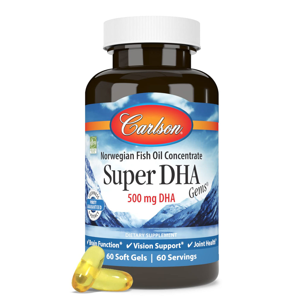 Carlson Super DHA Gems 500 mg - 60 Softgels - image 5