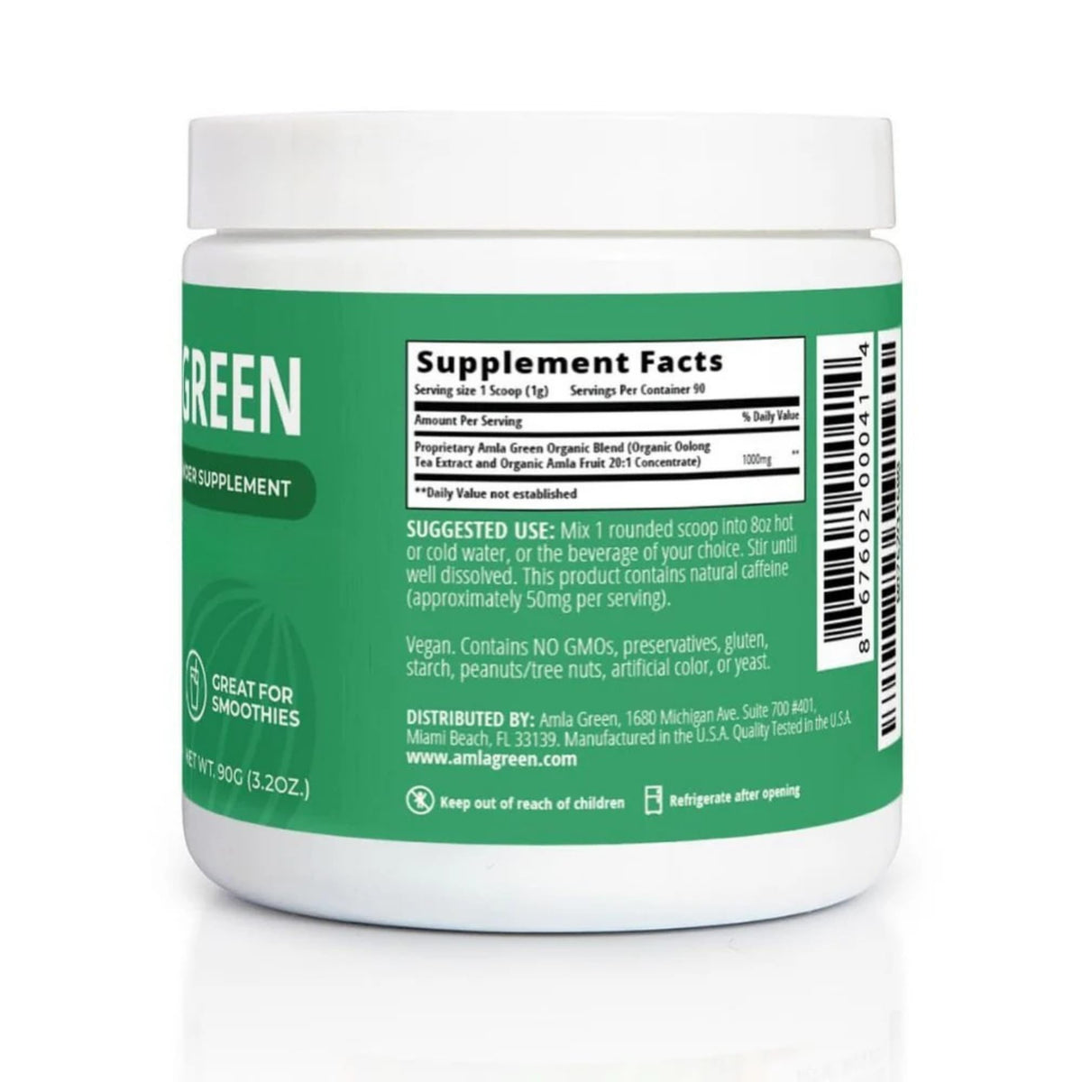 Amla Powder & Green Tea Superfood Supplement