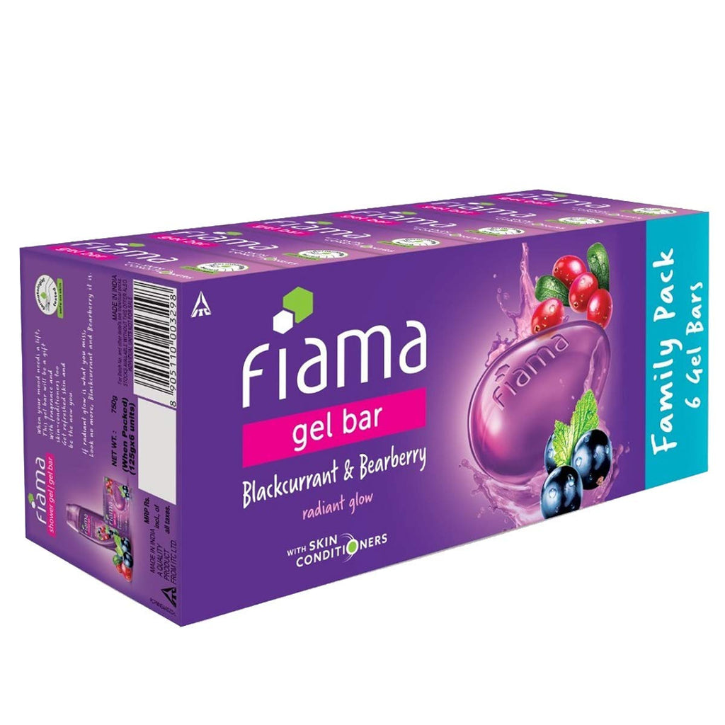 Fiama Gel Bar Blackcurrant and Bearberry - 6 Bars - image 3