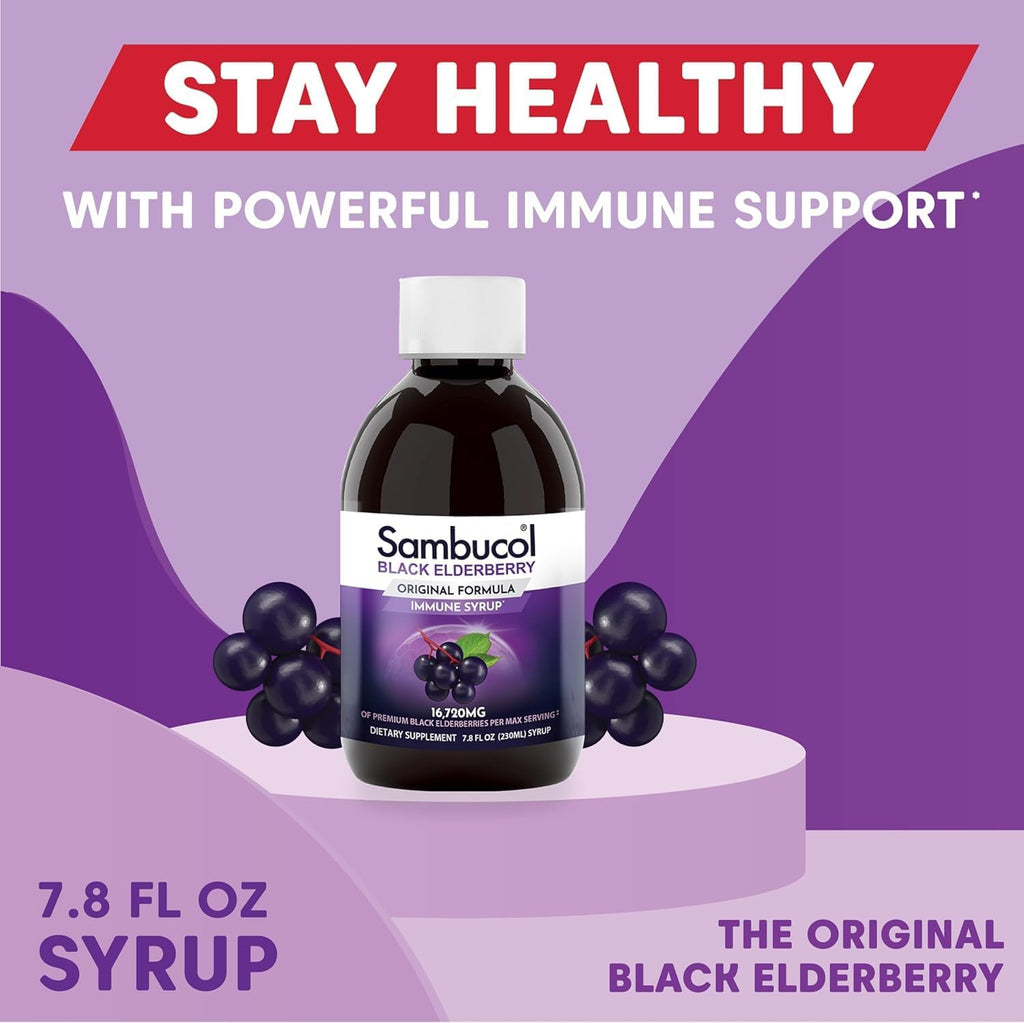 Sambucol Black Elderberry Syrup - Sambucus Elderberry Syrup