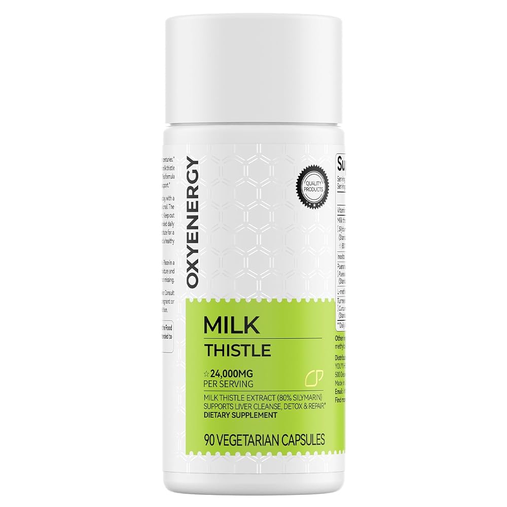 OxyEnergy Milk Thistle Liver Support Supplement