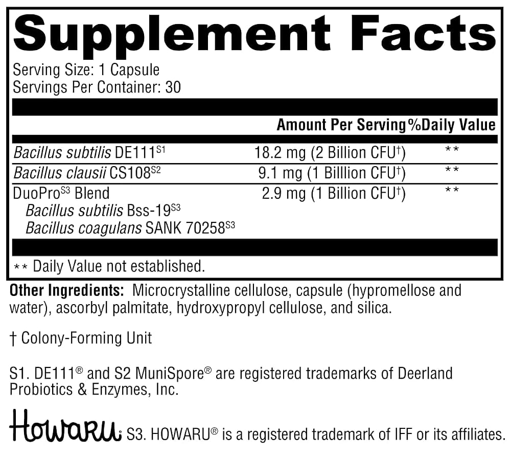 XYMOGEN ProbioMax Spore Probiotic - 30 Vegetarian Capsules - image 2