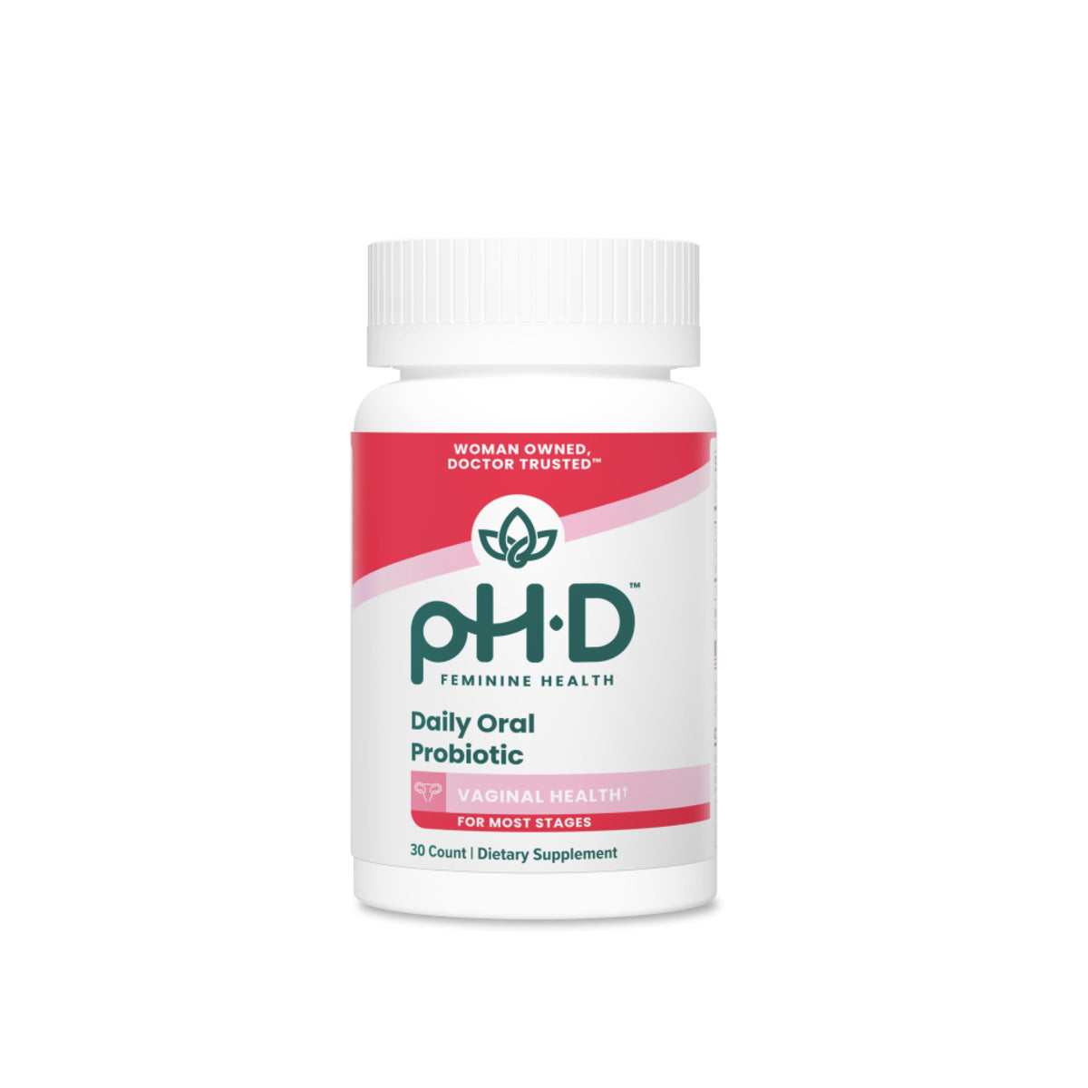 pH-D Feminine Health Vaginal Probiotic Oral Supplement - 30 Capsules
