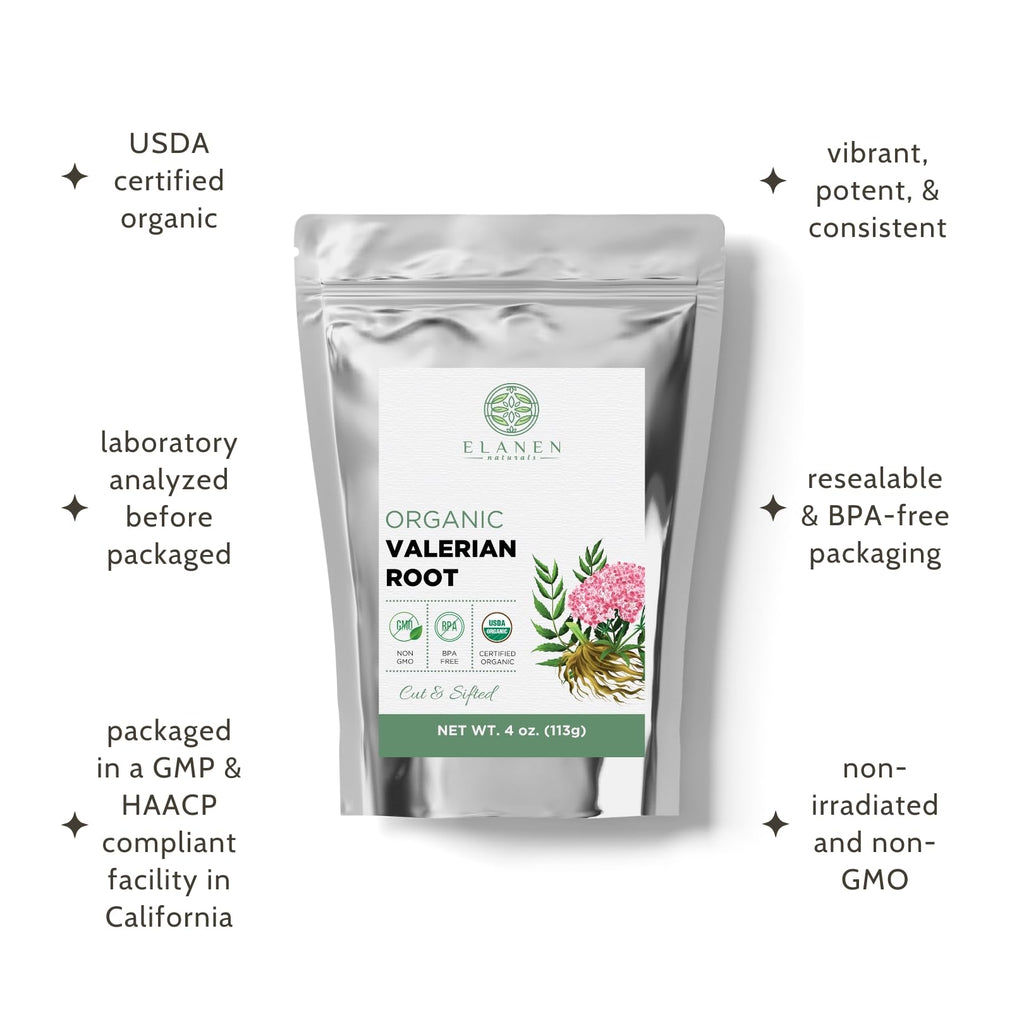 Elanen Naturals Organic Valerian Root Loose Leaf Tea - 4 oz - image 4