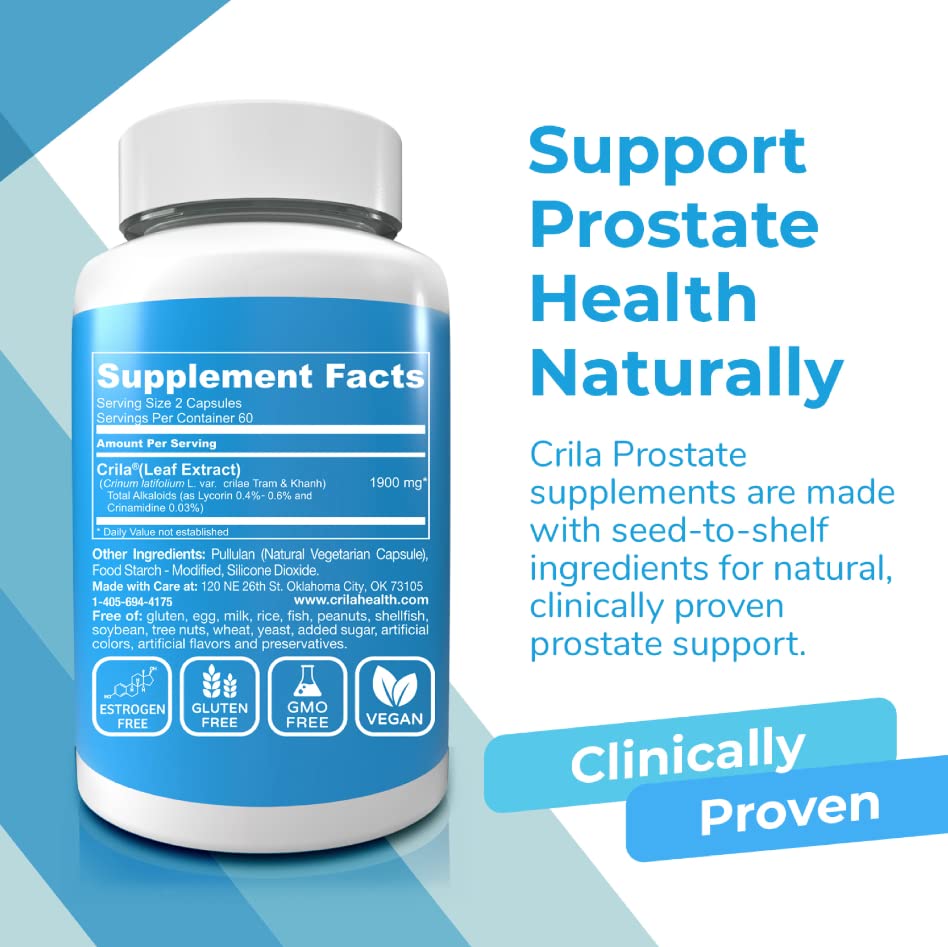 CRILA Crinum Latifolium Prostate Support - 120 Capsules - image 2