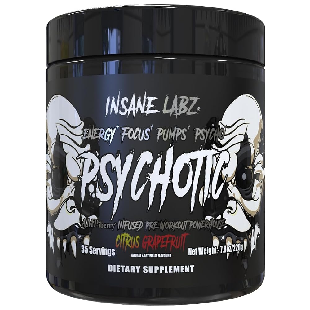Insane Labz Psychotic Black Edition Mid Stimulant Pre Workout Powder