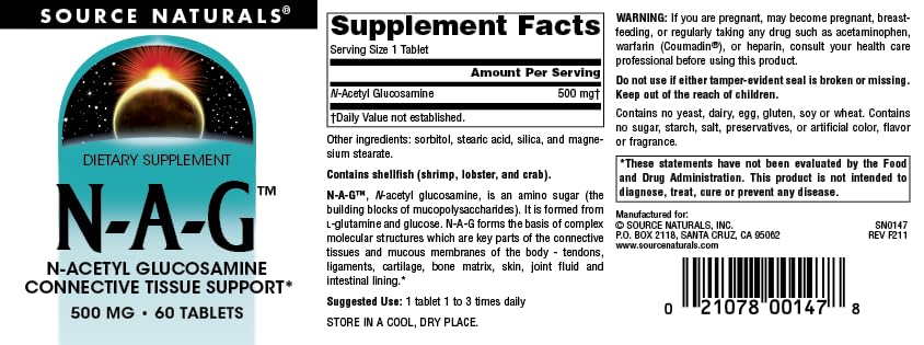 Source Naturals N-A-G 500mg