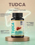SAIKOU HERBS TUDCA 750mg with Milk Thistle & Ashwagandha - 60 Capsules - image 7
