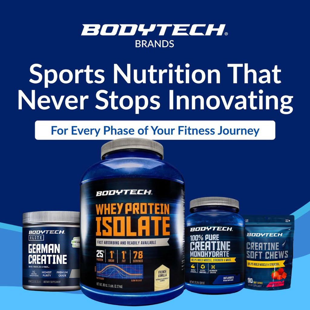 BodyTech Whey Protein Isolate Powder - 25 Grams of Protein per
