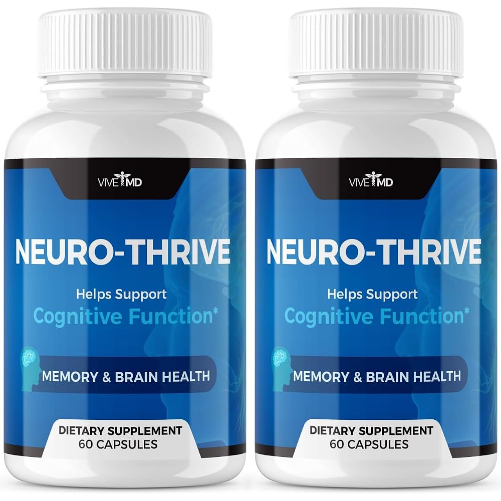 VIVE MD Neuro Thrive Brain Supplement with Ginkgo Biloba - 120 Capsules