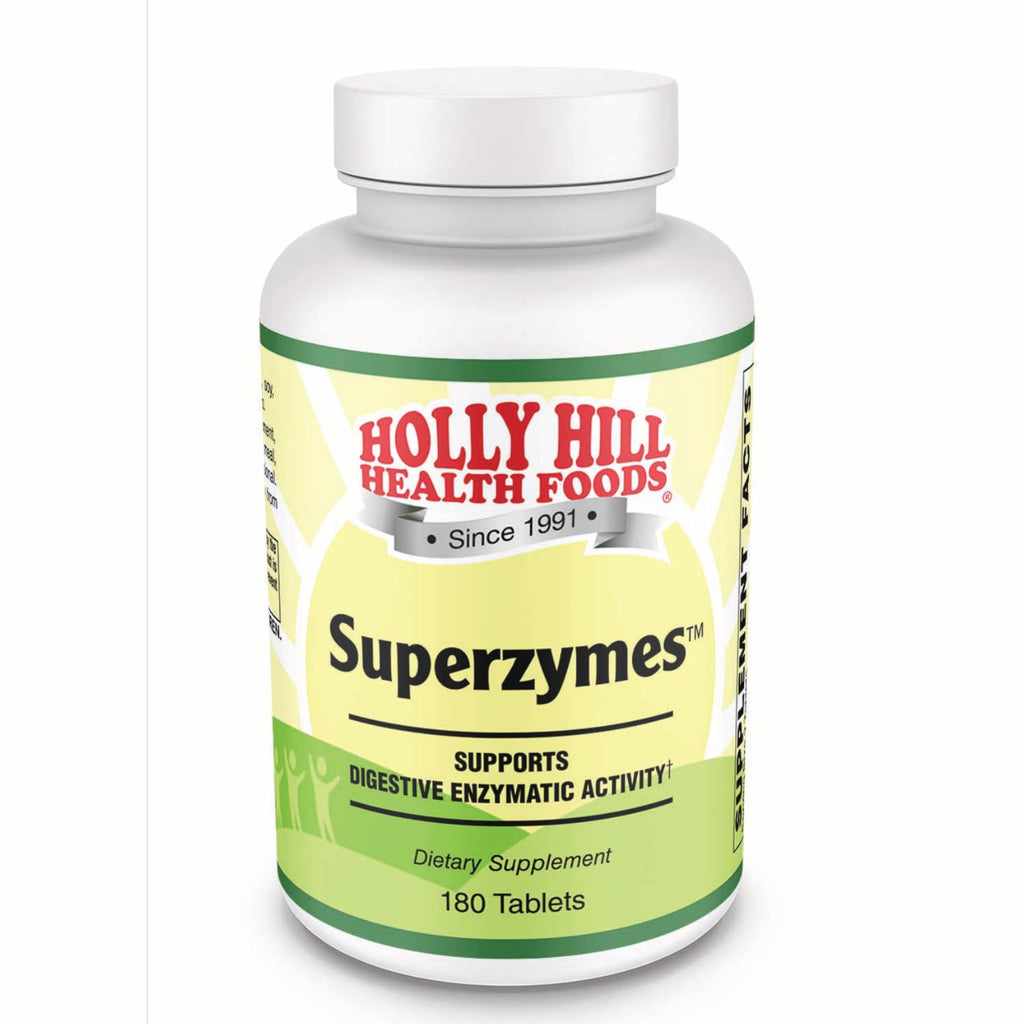 Holly Hill Health Foods Superzymes Multi-Enzyme Digestive Support - 180 Tablets