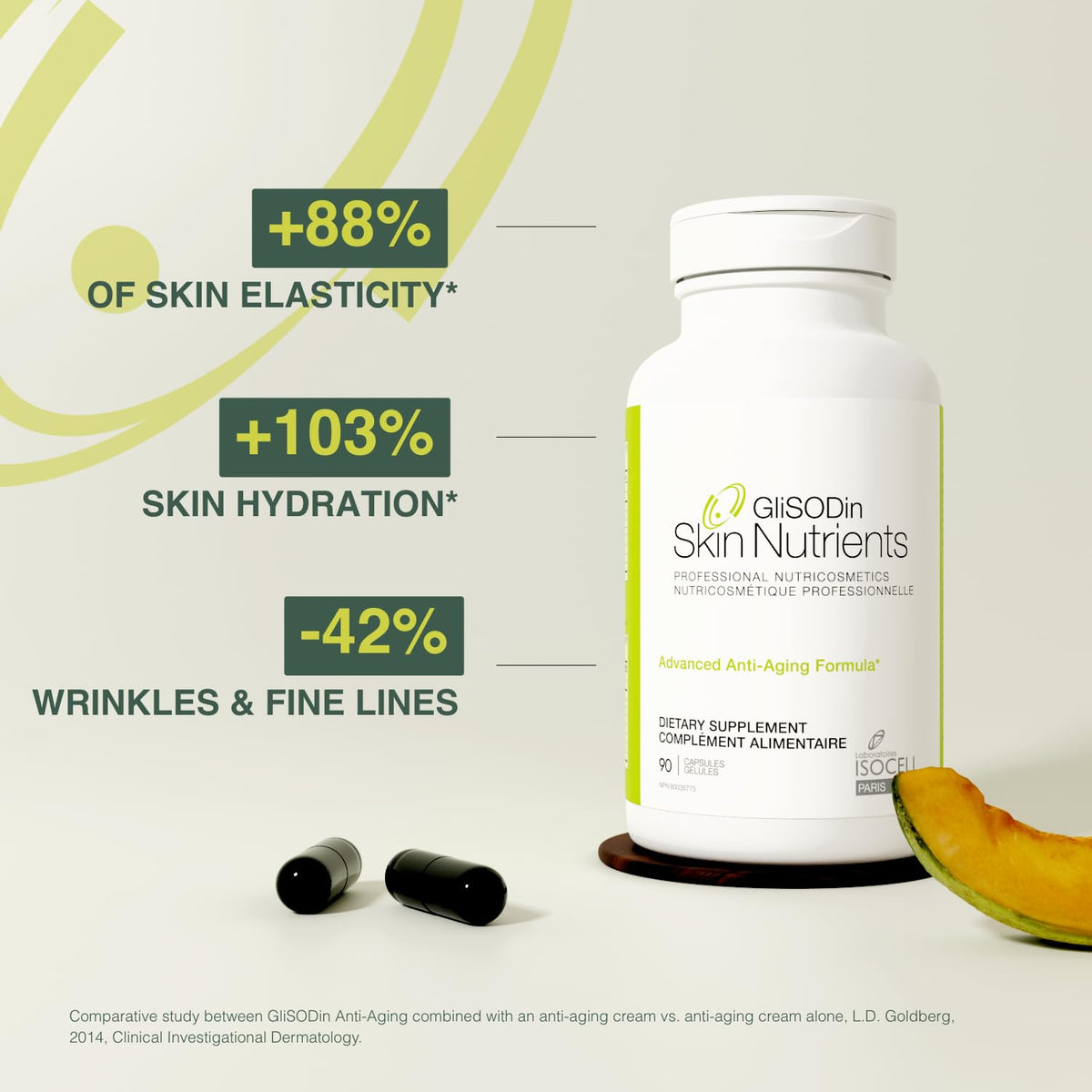 GliSODin Anti-Aging Skin Supplement - 90 Capsules - image 4