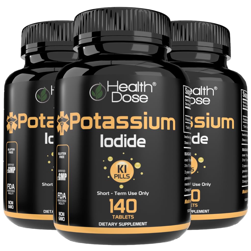 Health Dose Potassium Iodide 130mg Mineral Supplement - 420 Tablets