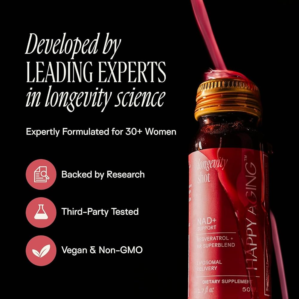 Happy Aging Longevity Shots for Women