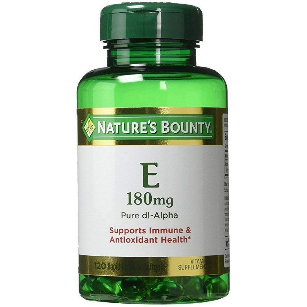 SIKXTOA Nature's Bounty Vitamin E 400 IU Softgels - 120 Count