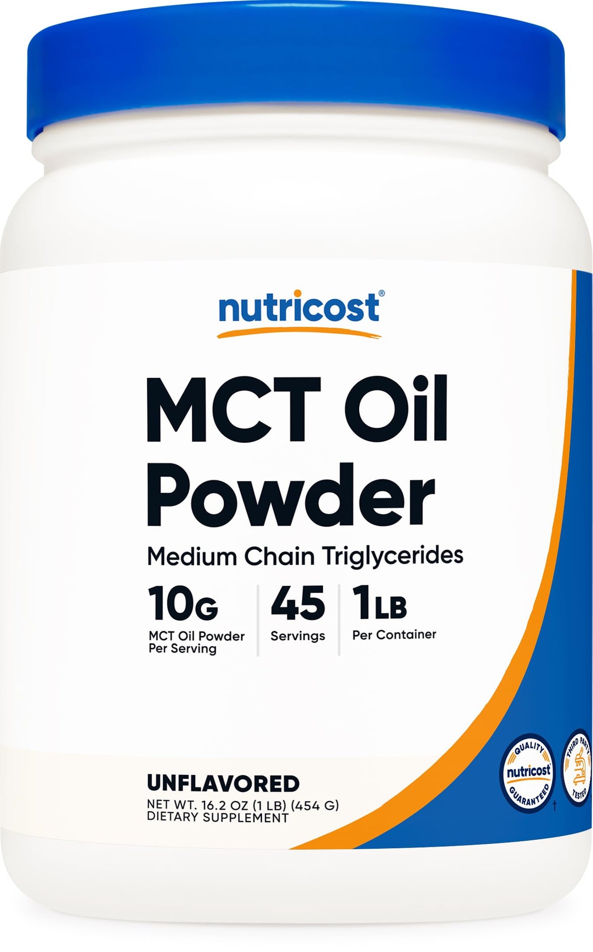 Nutricost MCT Oil Powder Medium Chain Triglyceride - 1 Pound