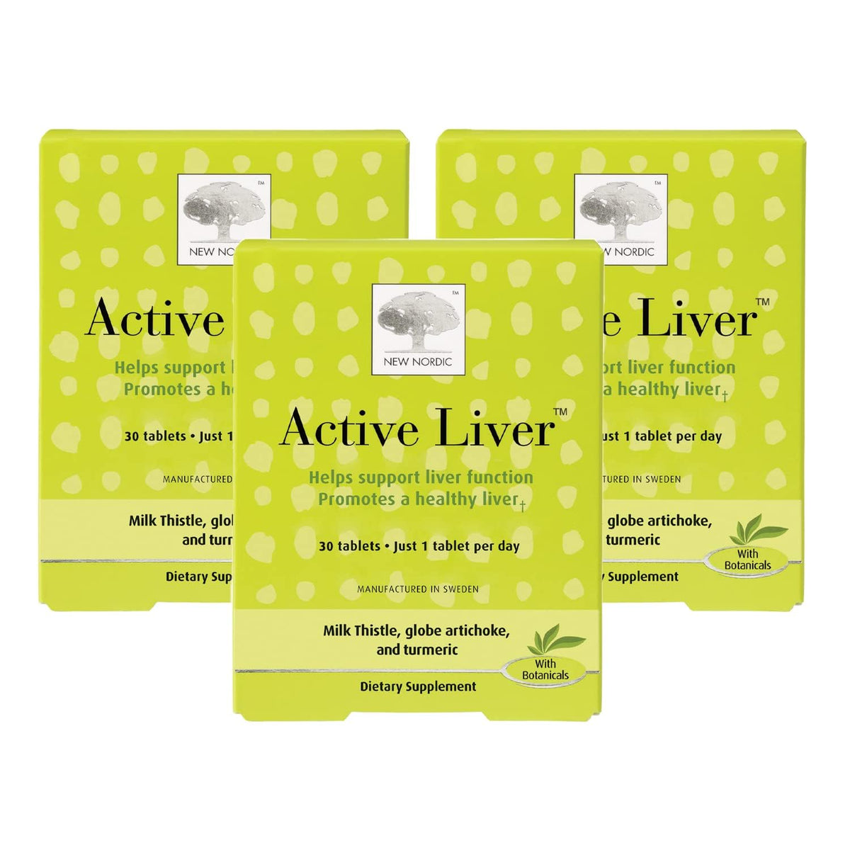 NEW NORDIC Active Liver Daily Support Supplement - 90 Tablets