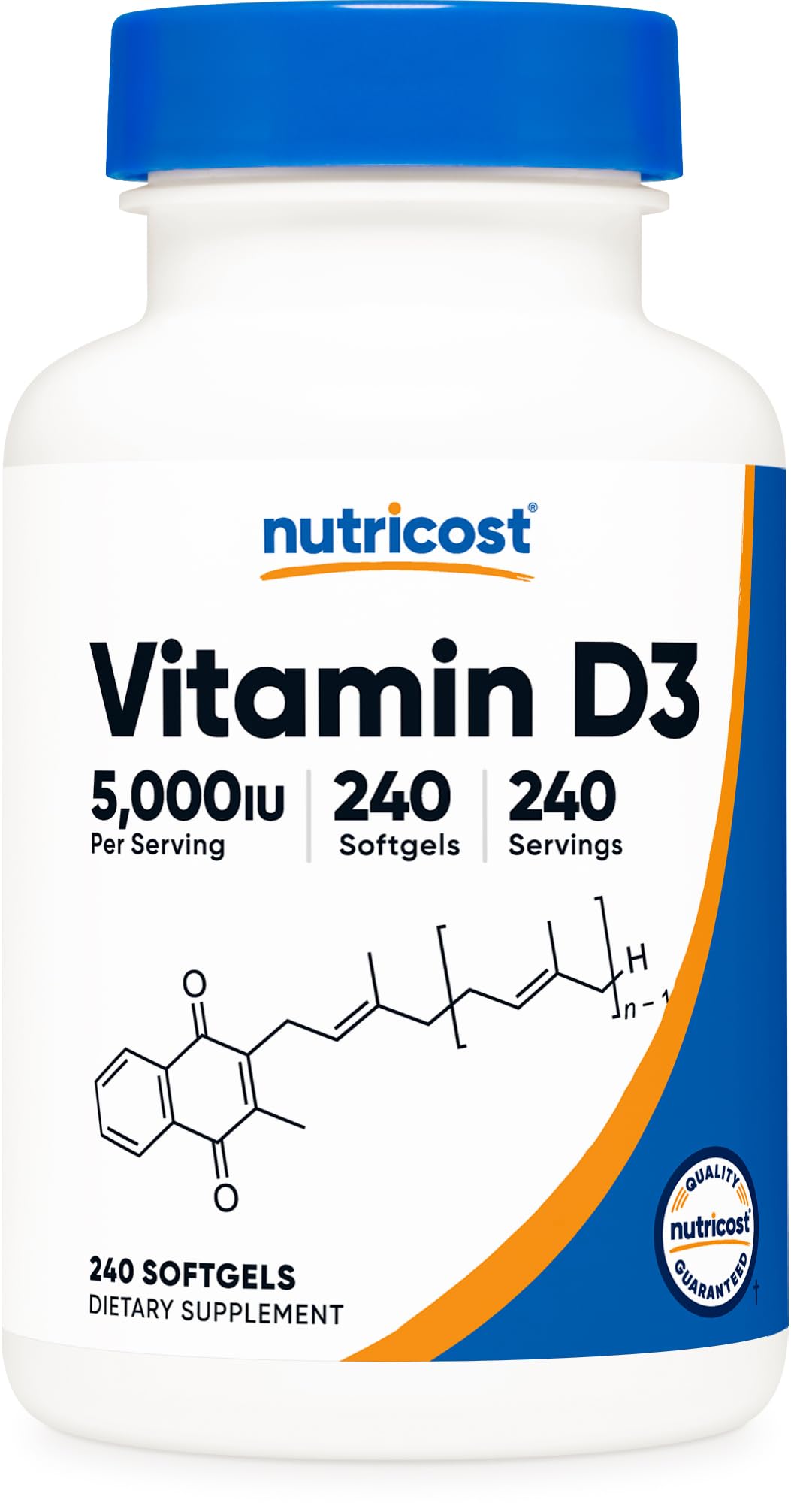 Nutricost Vitamin D3 5000 IU - 240 Softgels