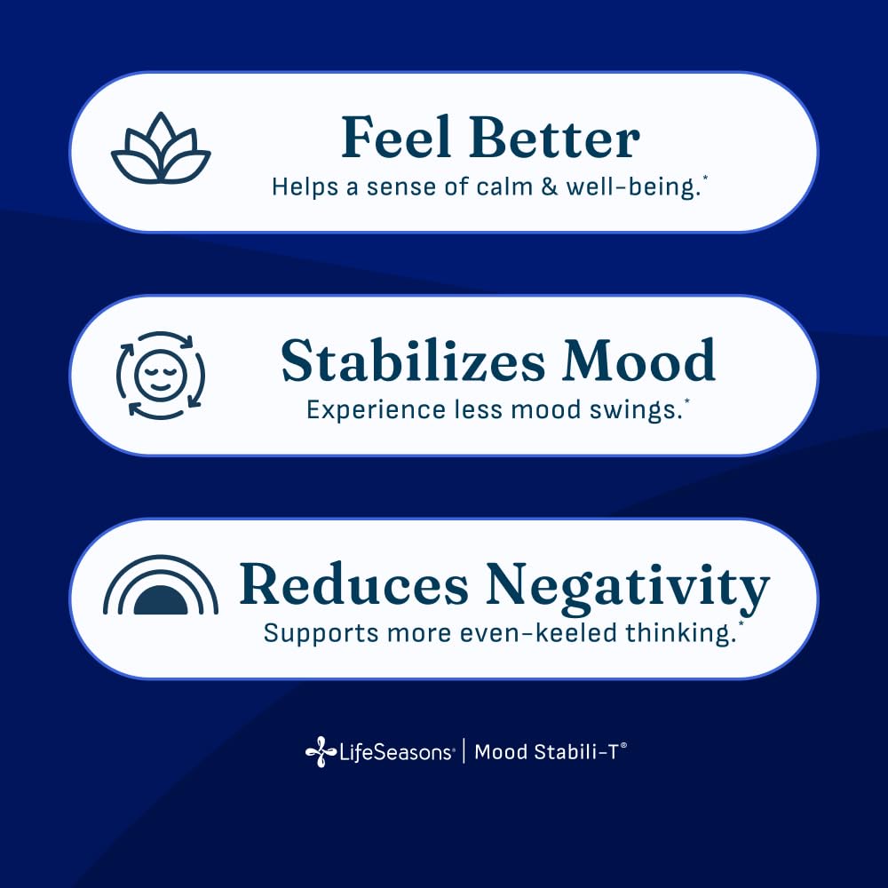 LifeSeasons Mood Stabili-T Emotional Support Supplement - 60 Vegetarian Capsules - image 2