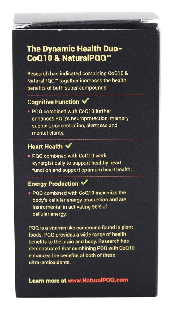 extreme V CoQ10 Plus Natural PQQ - 60 Vegetarian Softgels - image 3