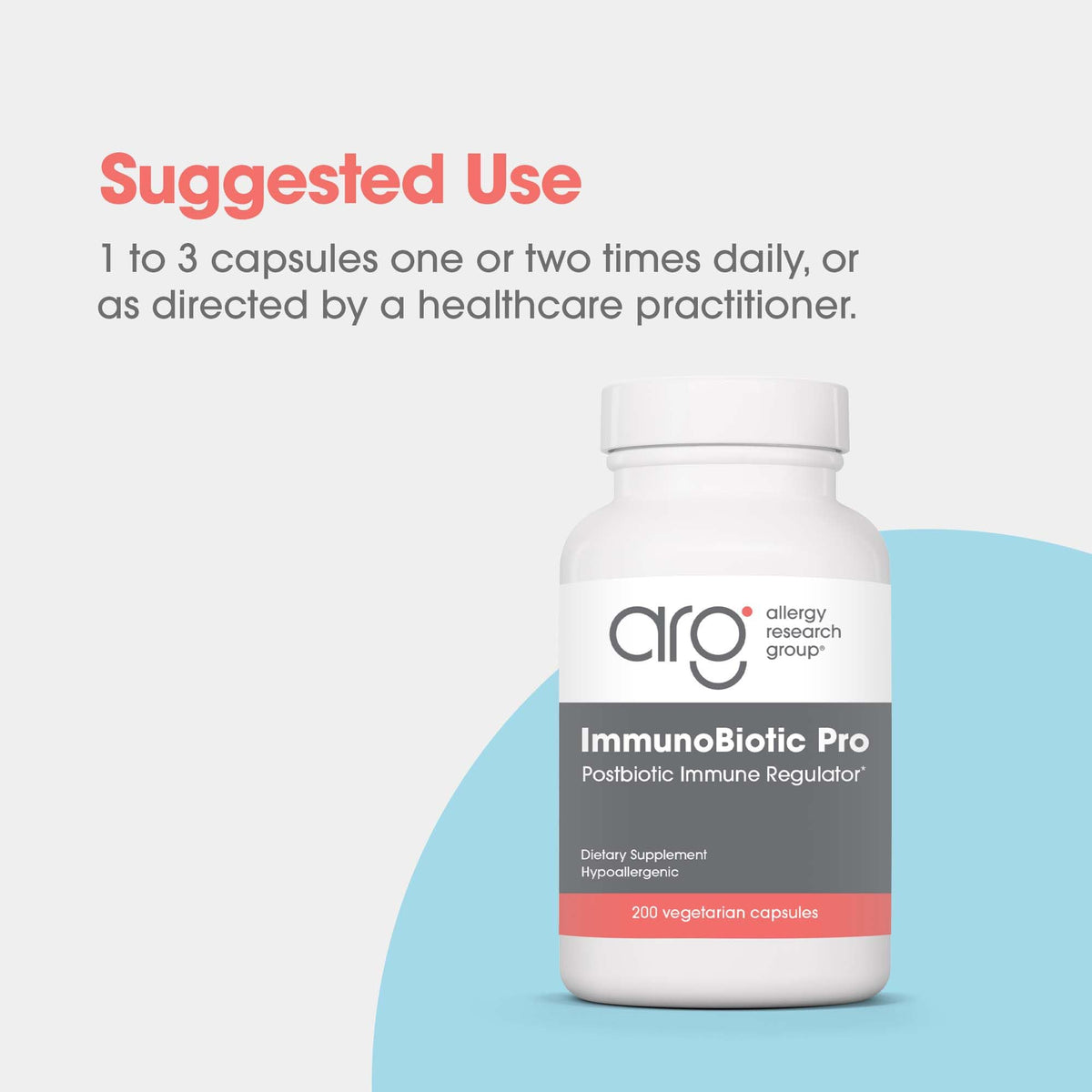 Allergy Research Group ImmunoBiotic Pro Postbiotic - 200 Capsules - image 4
