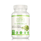 Simple Life Nutrition Organic Moringa Powder Capsules - 120 Count