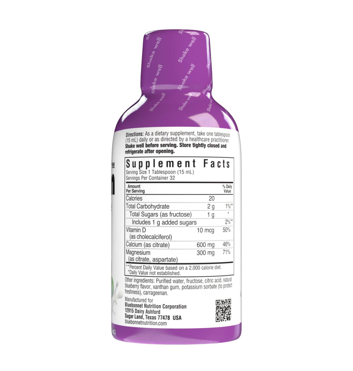 Bluebonnet Nutrition Liquid Calcium Citrate Magnesium Citrate