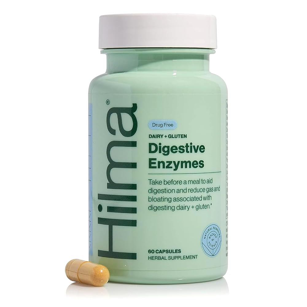 Hilma Dairy and Gluten Digestive Enzymes - 60 Vegan Capsules