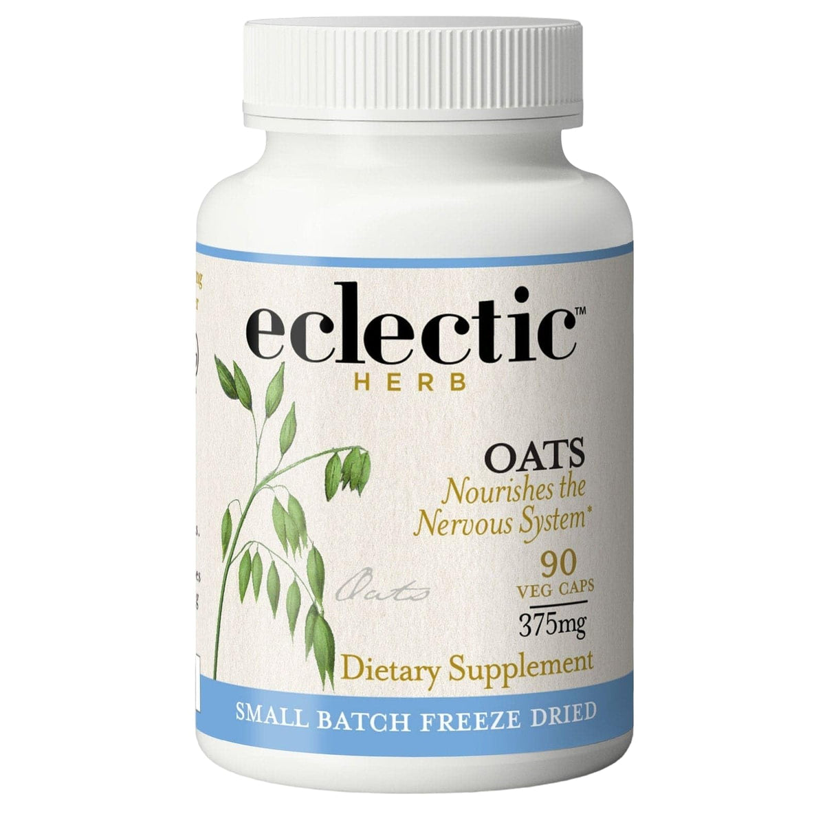 Eclectic Institute Organic Oats Capsules Nervous System Support - 90 Capsules