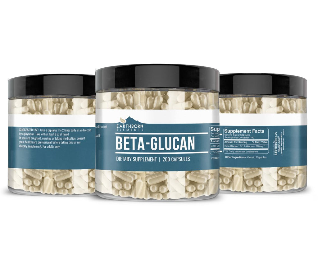 Earthborn Elements Beta Glucan - 200 Capsules - image 4