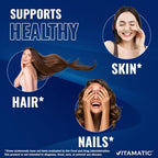 Vitamatic Hydrolyzed Keratin 500mg - 120 Vegetarian Capsules - image 4