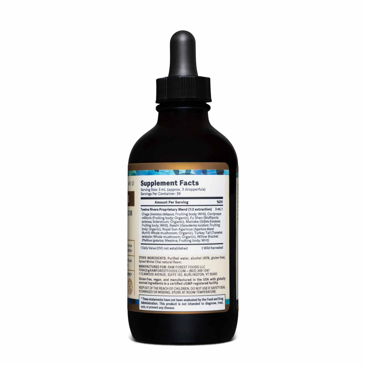 RAW Forest Foods Twelve Rivers Functional Mushroom Tincture - 4 Fl Oz - image 8
